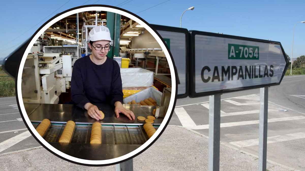 Operarios de producción en Campanillas, Málaga, trabajando en una empresa del sector alimentario.