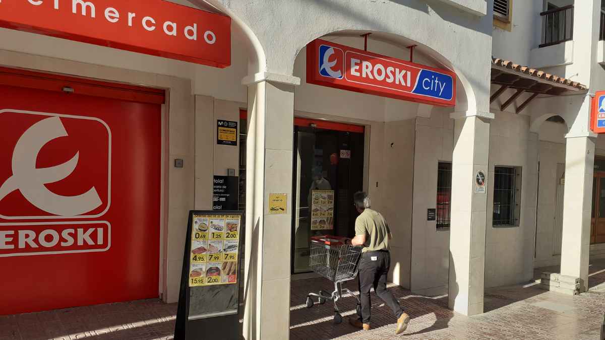 Supermercado Eroski City en Ibiza donde la cadena ofrece 124 vacantes de empleo