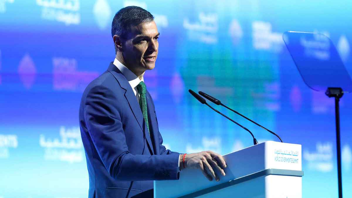 Presidente del Gobierno durante un acto institucional sobre ayudas económicas a jóvenes