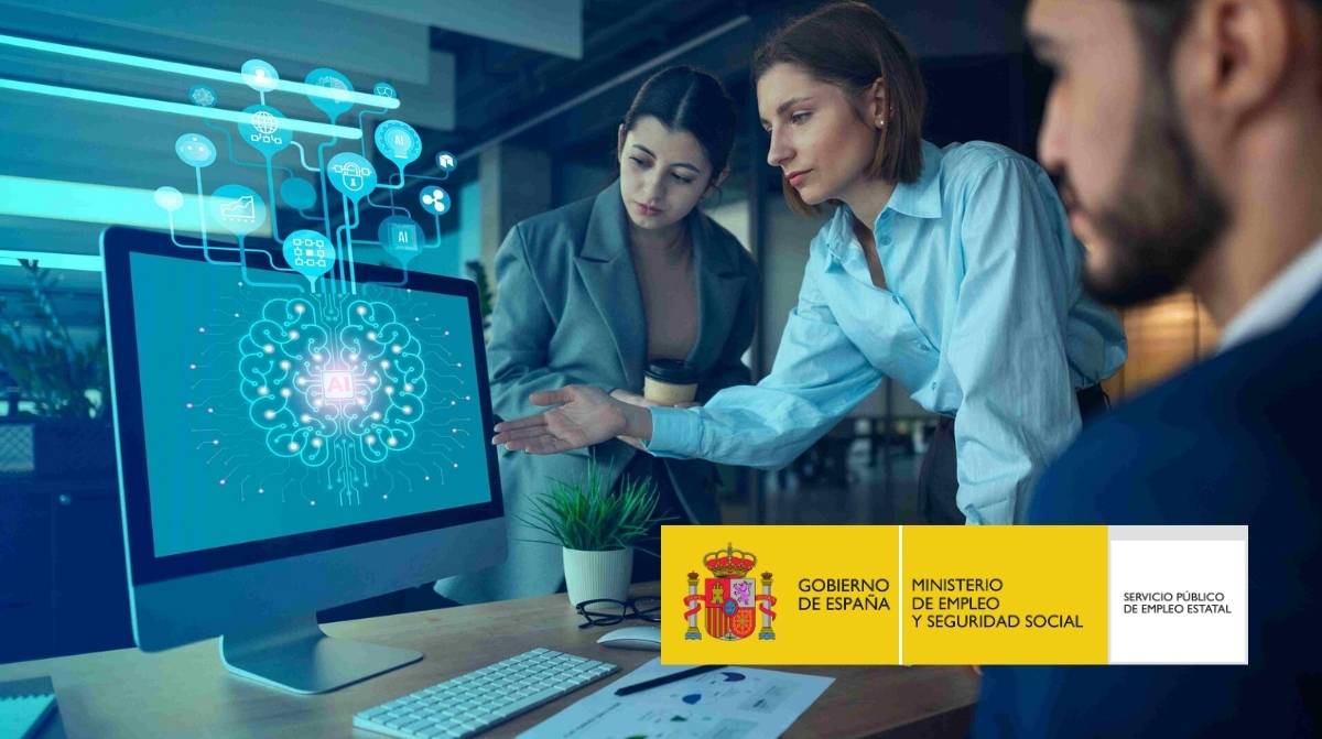 Curso gratis de IA del SEPE para mayores de 45 años mejorando empleo con herramientas digitales