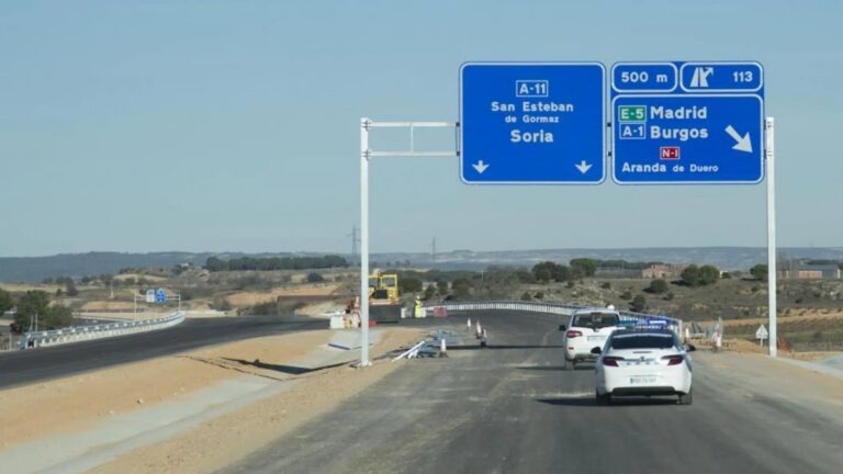 Obras de la autovía A-11 entre Langa de Duero y Aranda de Duero con nuevos accesos y señalización