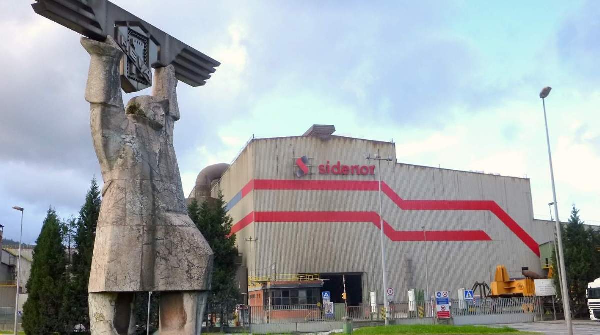 Fábrica de Sidenor en Vitoria-Gasteiz tras el despido de cuatro trabajadores por reclamar igualdad salarial y actividad sindical