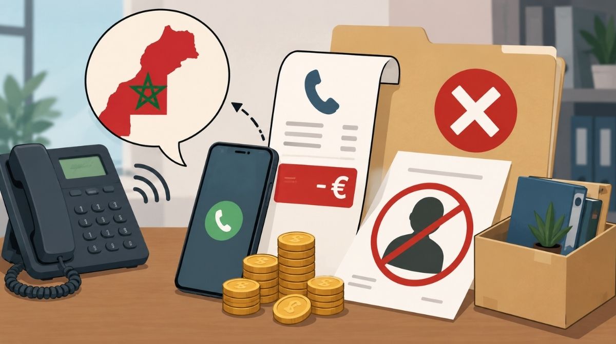 Ilustración de un móvil de empresa, llamadas a Marruecos y un despido laboral declarado improcedente por la Justicia