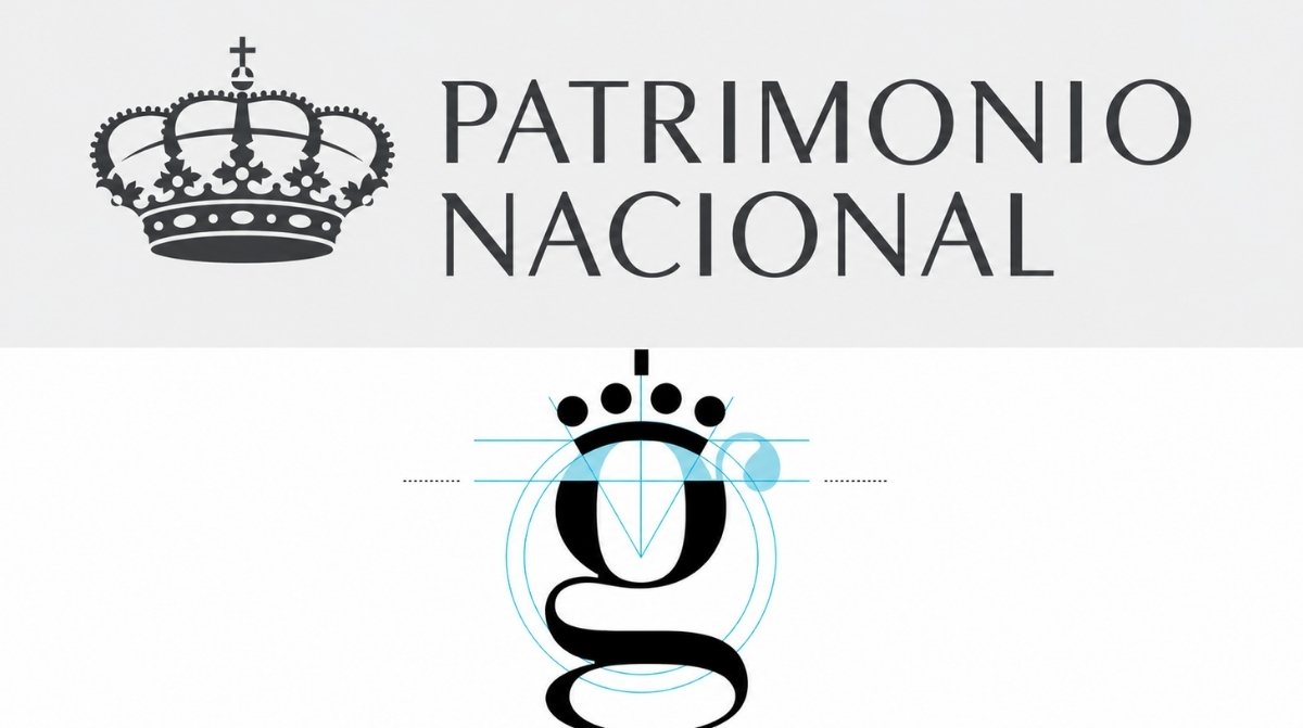 Logo de Patrimonio Nacional en la convocatoria de becas para posgraduados de 1.250 euros al mes