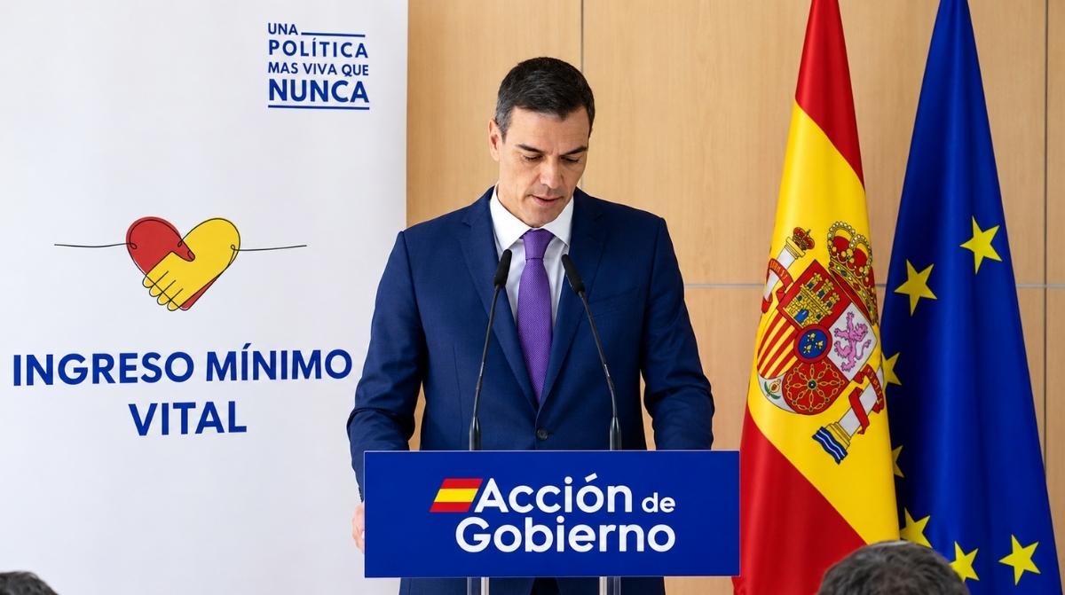 Pedro Sánchez presenta el Ingreso Mínimo Vital para personas que cobran menos de 723 euros al mes y deben presentar la declaración de la Renta.