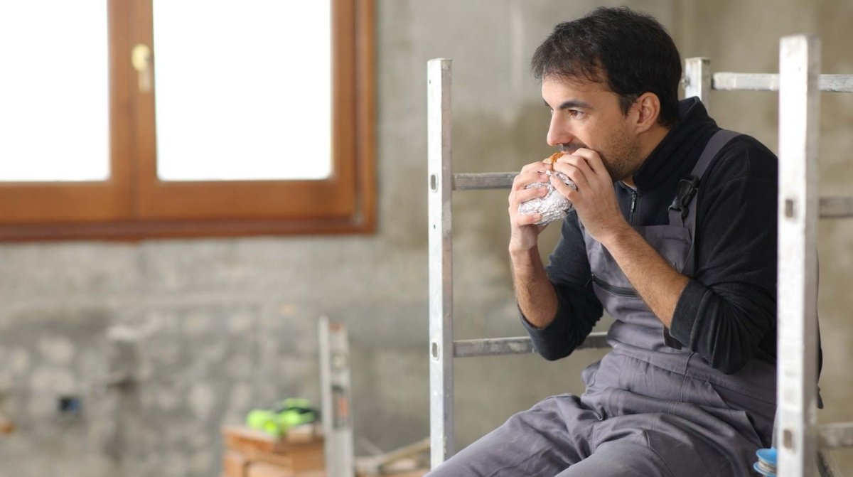 Descanso para el bocadillo durante la jornada laboral de un trabajador
