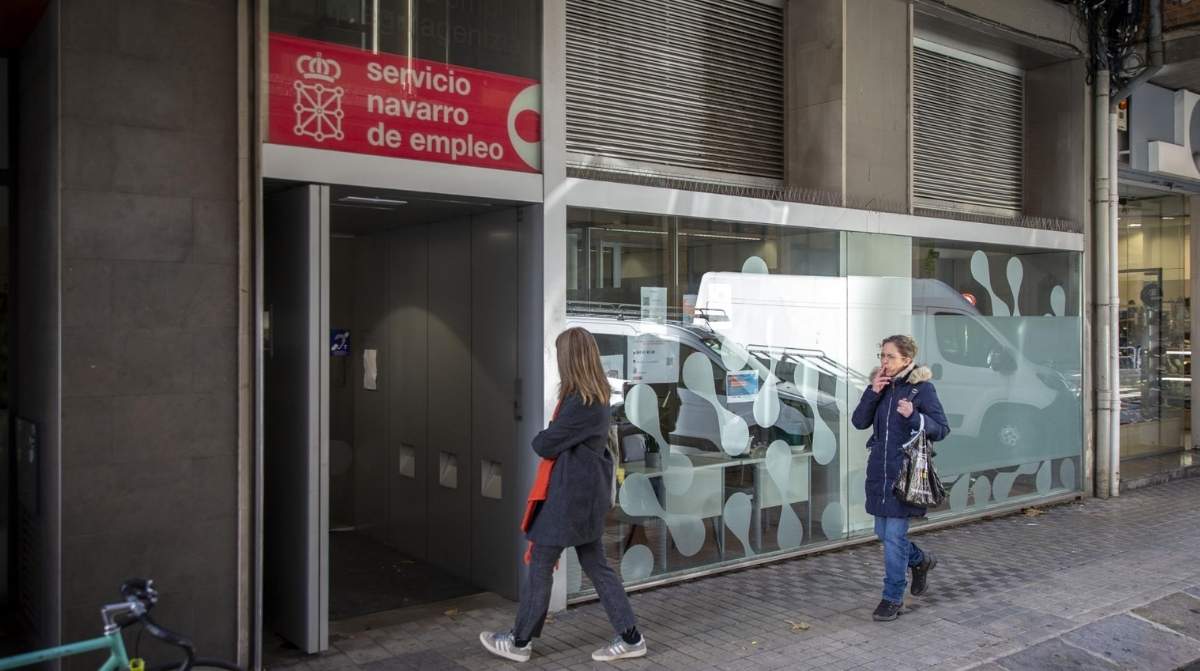 Oficina del Servicio Navarro de Empleo donde ya se puede renovar la demanda de empleo por teléfono las 24 horas.