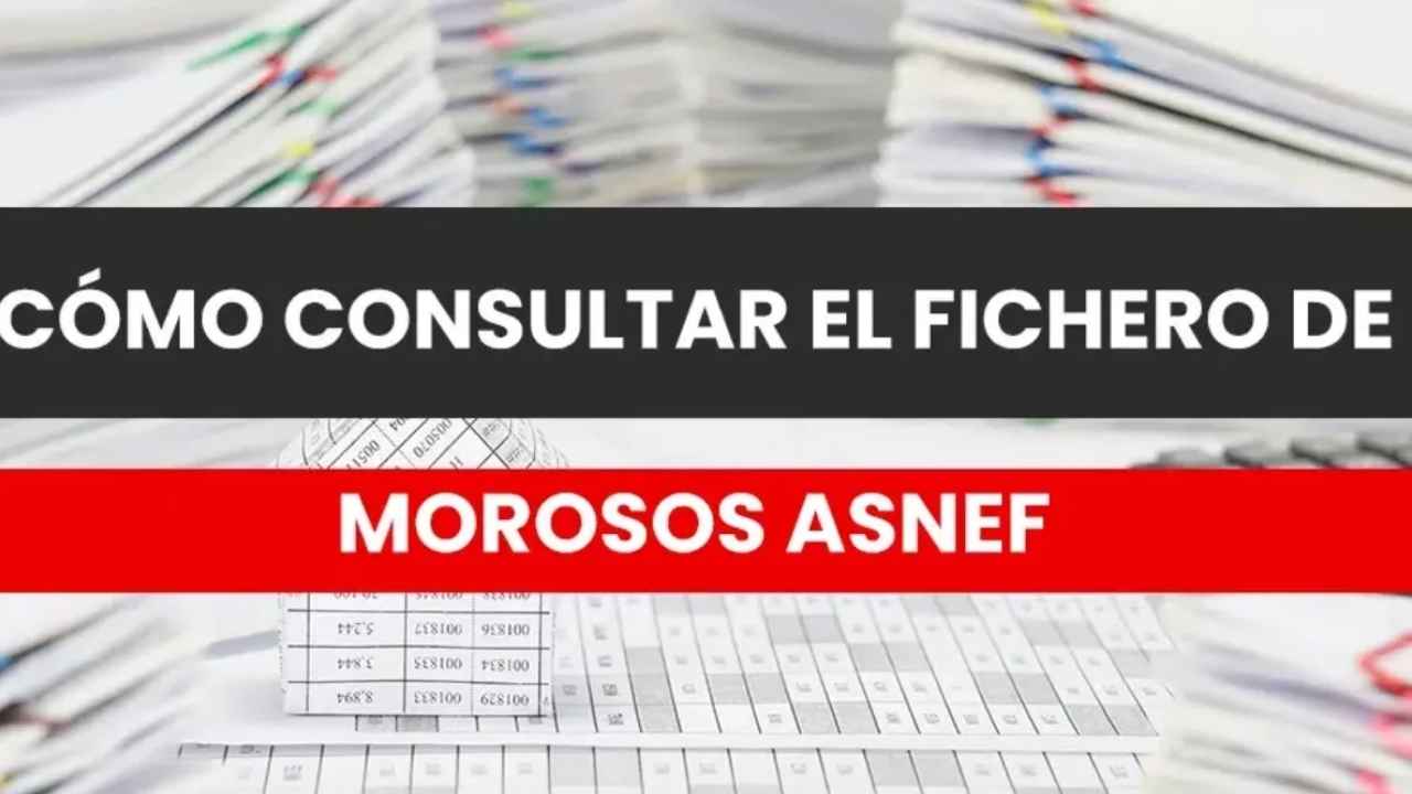 Cómo consultar si apareces en ASNEF o en un fichero de morosos