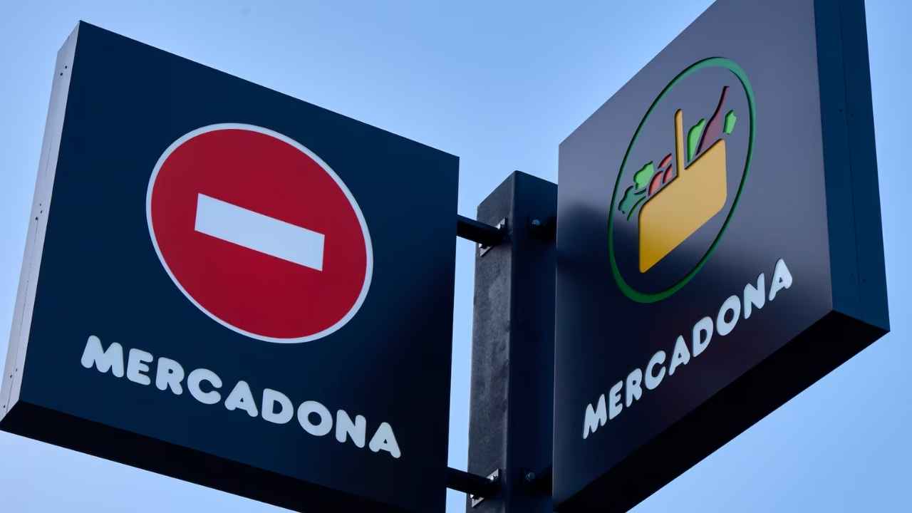 Cartel exterior de Mercadona en uno de sus supermercados