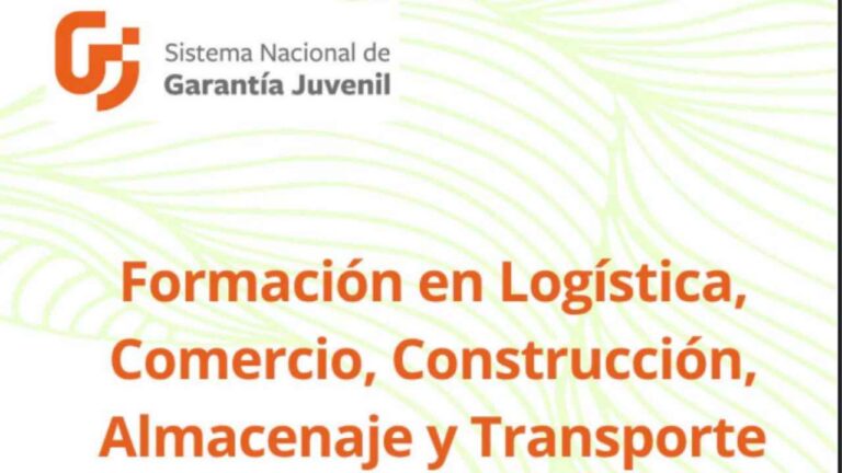 Formación en logística, comercio, construcción, almacenaje y transporte de Garantía Juvenil
