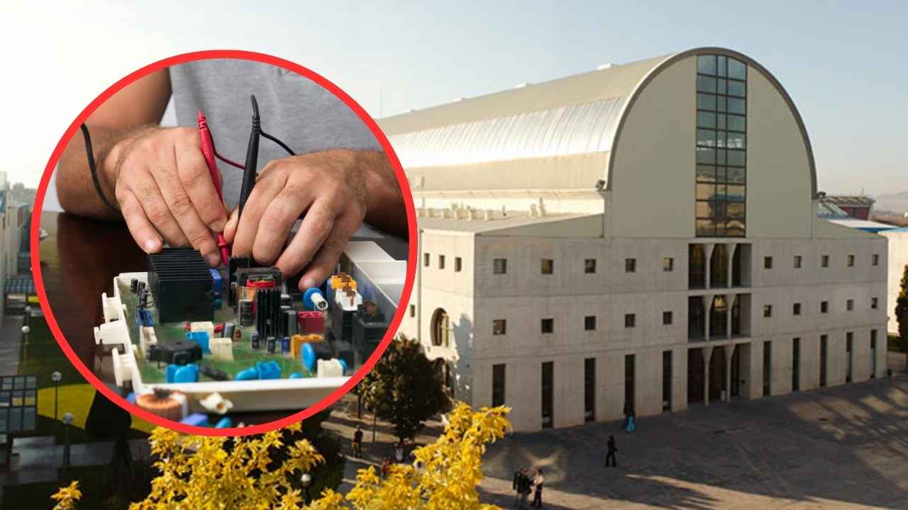 Manos de un técnico trabajando sobre una placa electrónica.