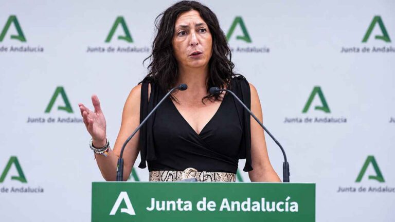 Representante de la Junta de Andalucía durante una rueda de prensa
