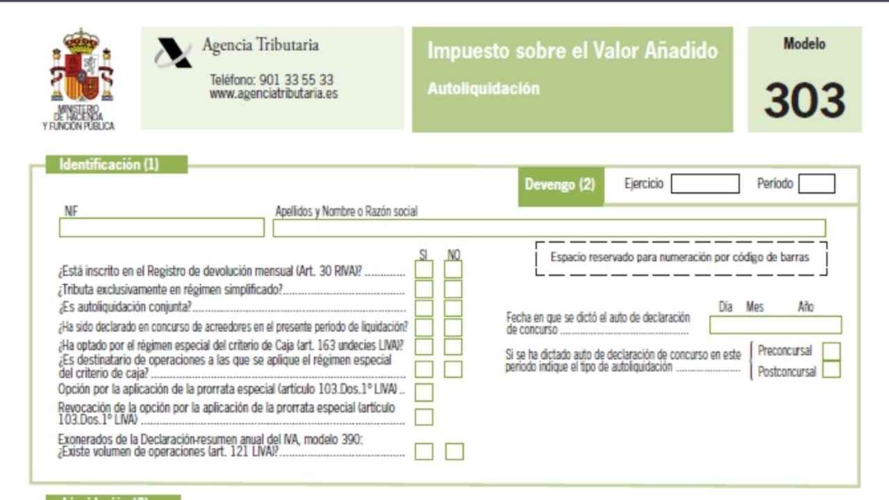 Hacienda da hasta el 20 de octubre para declarar el IVA del tercer trimestre, pero la domiciliación termina el día 15