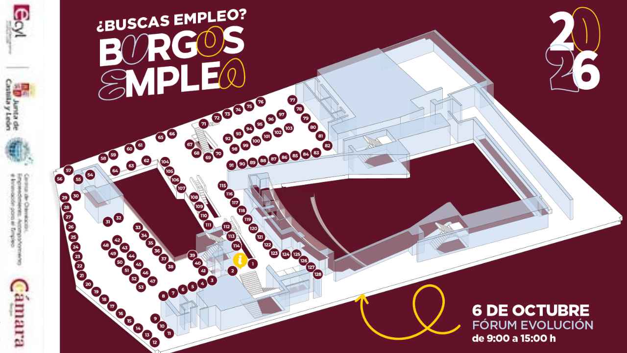 El 6 de octubre llega a Burgos una feria de empleo: más de 120 empresas y más de 600 ofertas de trabajo