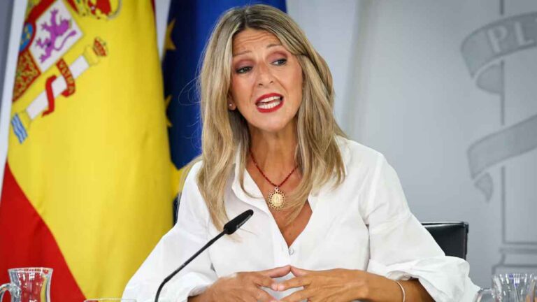 Ministra de Trabajo durante una rueda de prensa tras la aprobación de nuevas obligaciones sobre información laboral